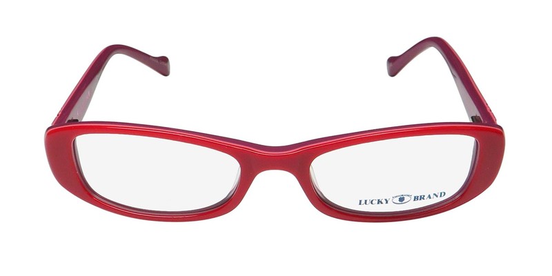 NEW LUCKY BRAND SPARK PLUG EYEGLASS FRAME FULL-RIM RED 46-16-125 RECTANGULAR gallery