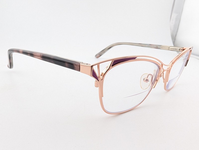 Wittnauer Eyeglasses, Frames Only, Nell, 52-16-135, Metal/Plastic, Rose Gold gallery