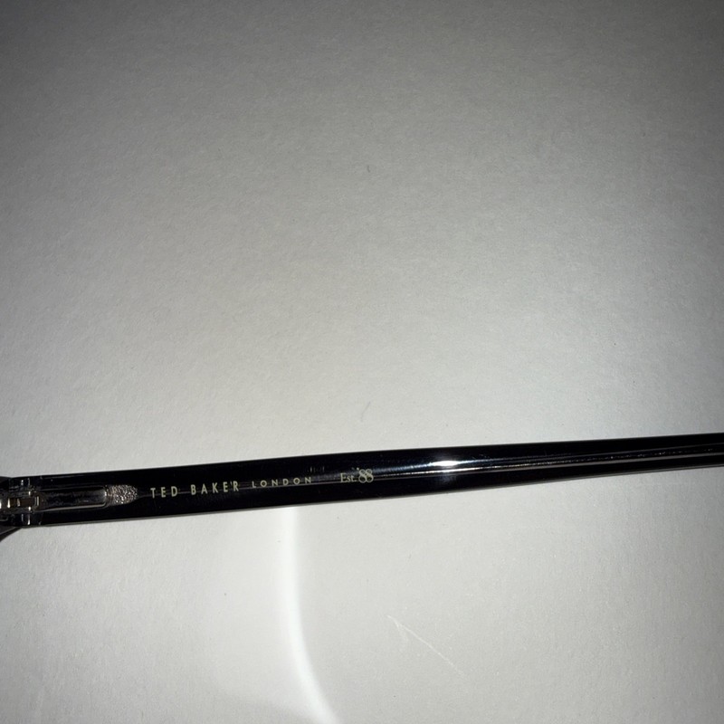 TED BAKER LONDON B899 GRAY HORN RIM WRAP EYEGLASSES FRAMES 58-18-150 119025 gallery