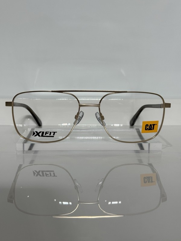 CAT Caterpillar CTO 3016 001 Matte Gold Metal Men’s Eyeglasses 57mm