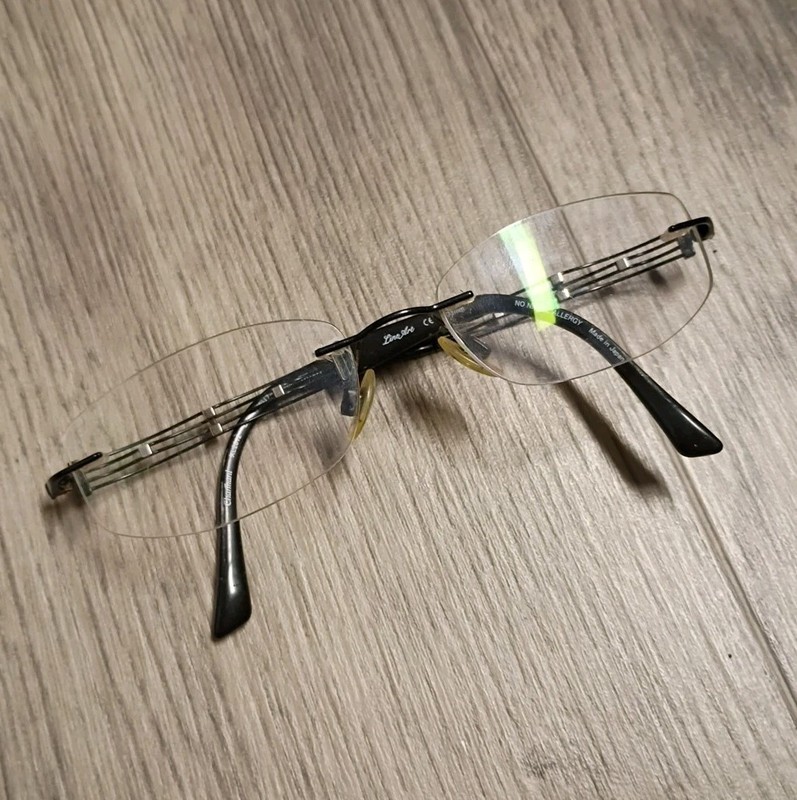 CHARMANT LINE ART XL2012 BK EXCELLENCE TITAN RIMLESS EYEGLASS FRAMES BLACK