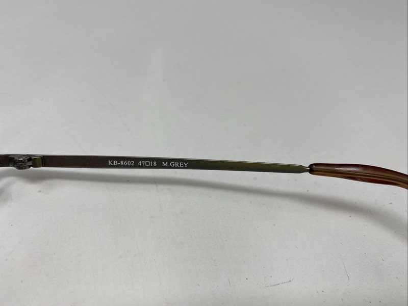 KONISHI Japan KB-8602 MATTE GREY 47-18-135 Metal Full Rim Eyeglasses Frame VC45 gallery