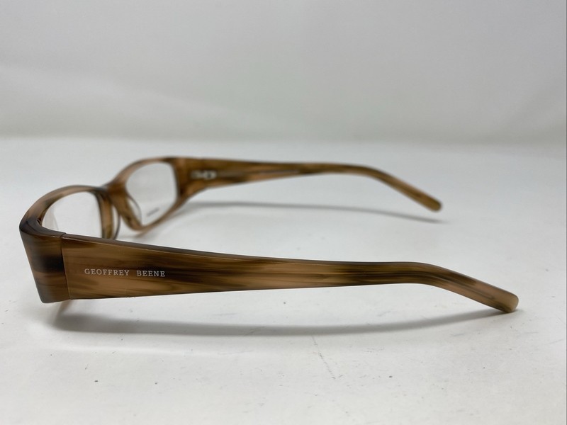 Geoffrey Beene FATALE BRN 55-18-125 Brown Horn Full Rim Eyeglasses Frame G106 gallery