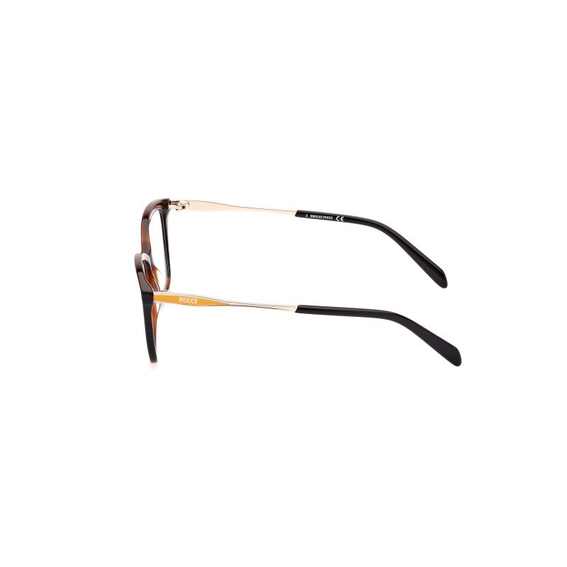Emilio Pucci EP5225 053 Tortoise Plastic Cat Eye Eyeglasses Frame 55-15-140 gallery