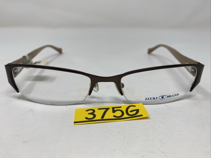 Lucky Brand CASEY BROWN 52-18-135 Metal Half Rim Eyeglasses Frame 375G gallery