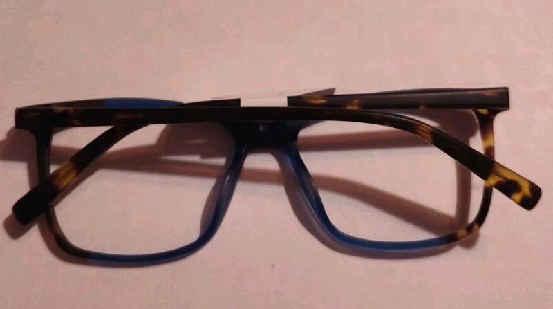 B.e Bio Eyes Tulip BE256 LBLUT Eyeglass Frame Full Blue Brown Tortoise 55-17-145 gallery