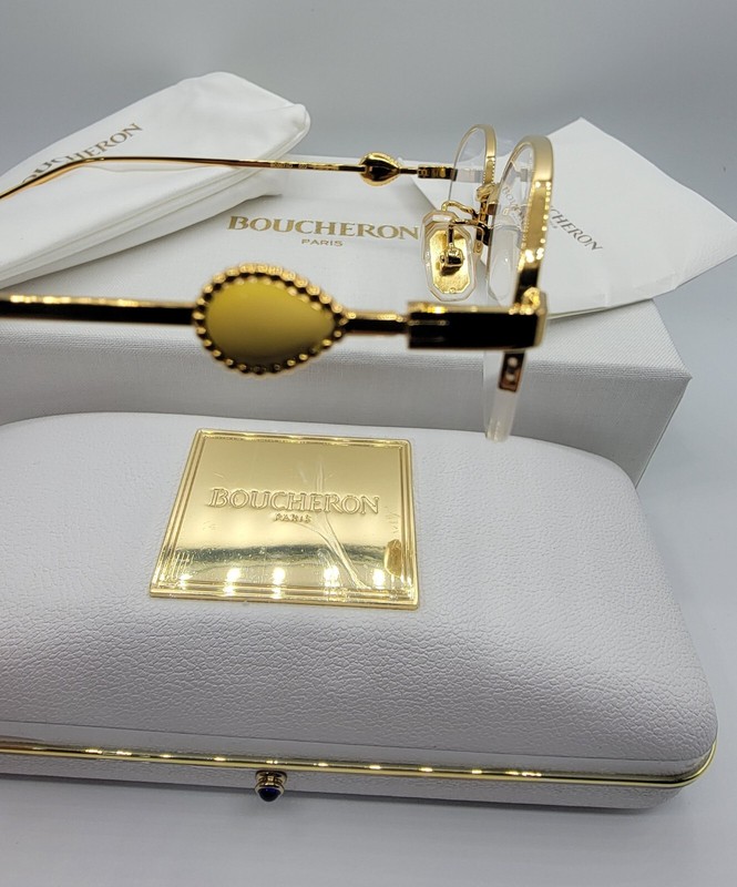 Boucheron Women Eyeglasses BC0071O 002 Color Gold SEMI RIMLESS Frame - Brand NEW gallery