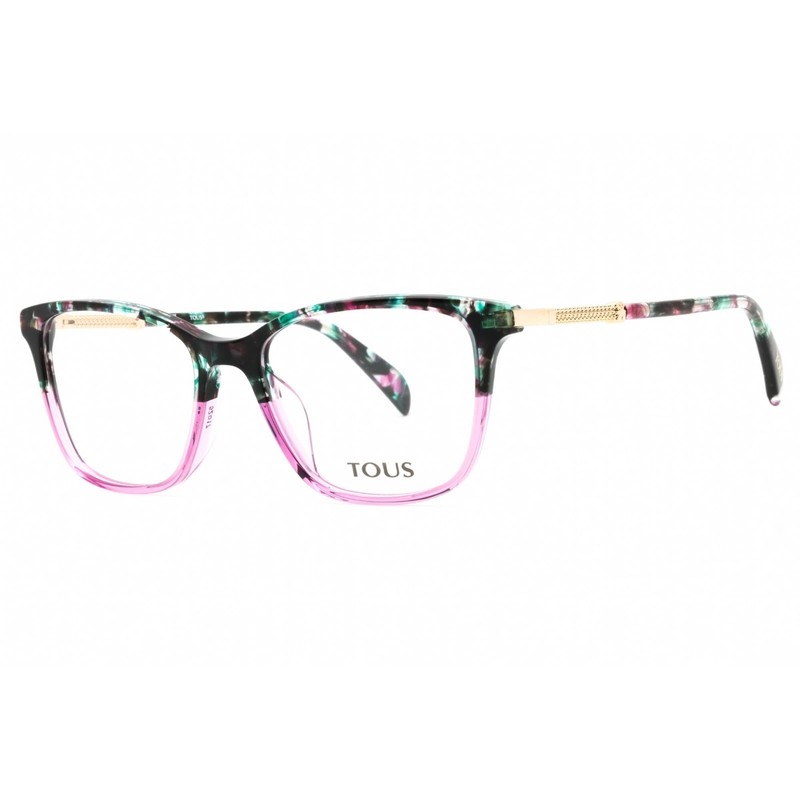 Tous Women’s Eyeglasses Grey Havana/Pink Acetate Cat Eye Full Rim VTOB30 0GL9