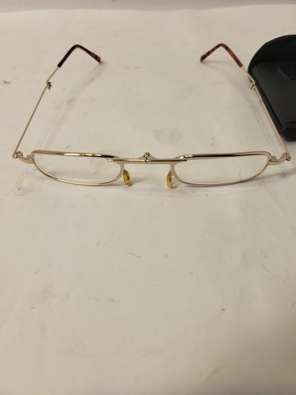 Gold Metal Rimless Eyeglasses Frames for Unisex Adults, Rimless Style gallery