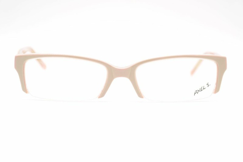 Axel S. AX1023 51[]17 140 Beige Orange Semirimless Glasses Frame New
