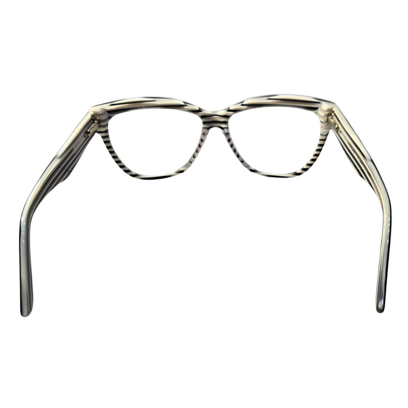 Legends Black White Striped Interior Marilyn Blk Zebra Frame Eyeglasses gallery