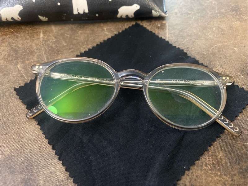 Rare Authentic Lunor Mod. 226 col. 04 A5 48mm Crystal Frames Glasses Germany