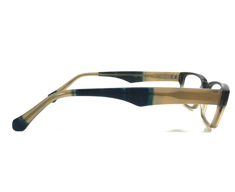 Bevel Eyeglasses Frames 3649 COATTAILS BAM Matte Blue Brown Rectangle 49-16-140 gallery