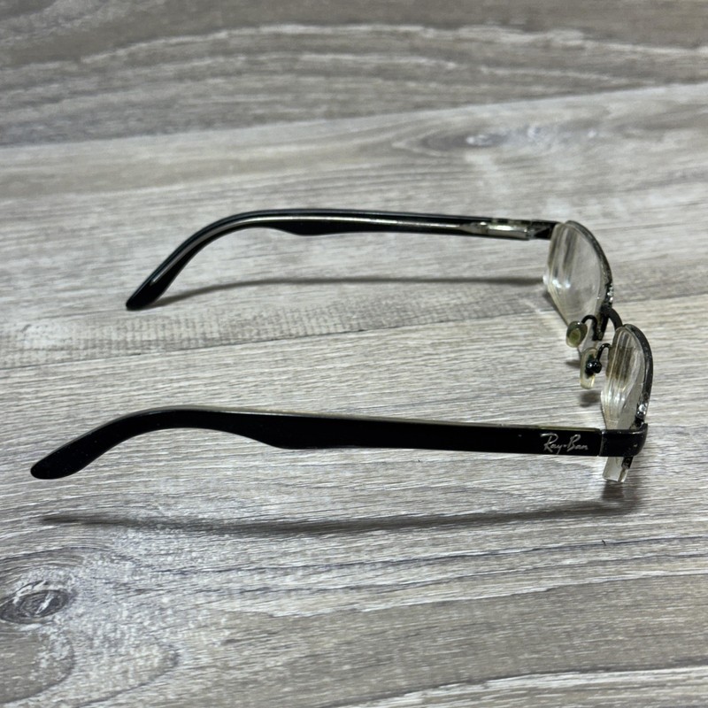 Ray-Ban RB 8588 Titanium Eyeglass Frames 52-18-140 Semi Rimless Black gallery