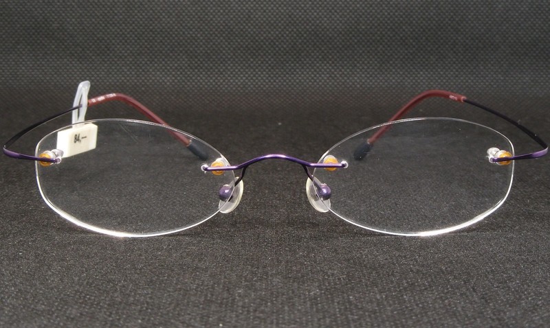 Opdo eyewear 7135-5 Purple UNIQUE RARE RIMLESS EYEGLASSES GLASSES 48-19-145mm gallery