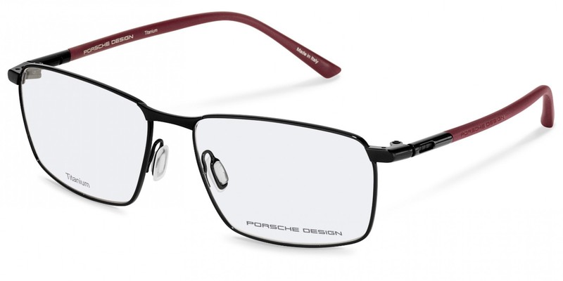 Porsche Design P8766 Black/red 58/16/145 MAN Eyewear Frame