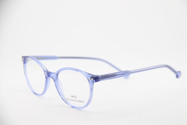 NEW WILLS BY WILLIAM MORRIS WI 20007 C3 CLEAR BLUE AUTHENTIC EYEGLASSES 46-18