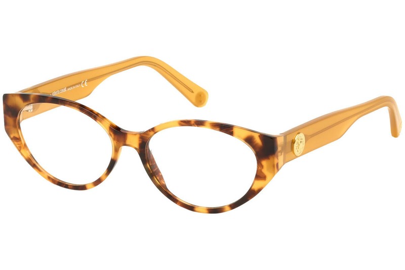Roberto Cavalli RC5100 053 Honey Tortoise Plastic Eyeglasses 53-15-140 Cat Eye