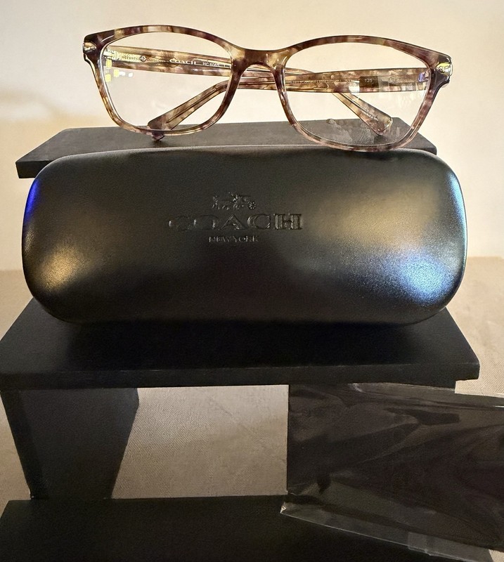 Coach Frame Hc6065 Color 5287 Confetti Light Brown 51-17 Petite New gallery
