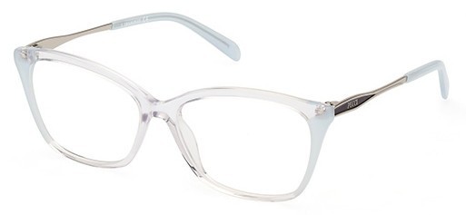 Emilio Pucci EP5225 027 Clear/ blue Plastic Cat Eye Eyeglasses Frame 55-15-140