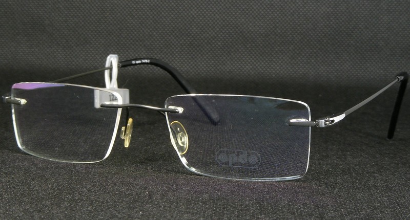 Opdo eyewear 7478-2 Olive Green UNIQUE RARE RIMLESS EYEGLASSES 49-17-140mm gallery