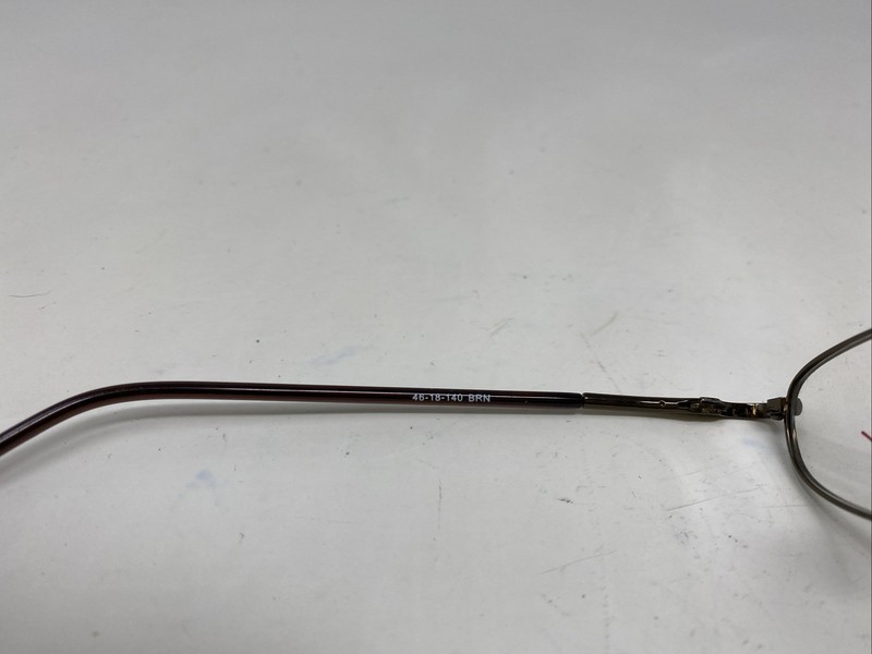 Via Roma VR534 BRN 46-18-140 Brown Metal Full Rim Eyeglasses Frame 5588 gallery