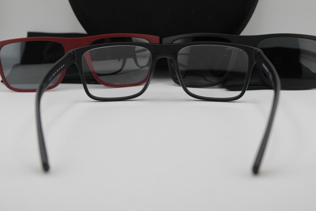 NEW EMPORIO ARMANI EA 4115 5042/1W MATTE BLACK RED AUTHENTIC EYEGLASSES 54-18 gallery