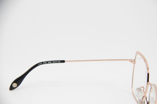 NEW FYSH 3720 S200 BLACK GOLD GUNMETAL AUTHENTIC EYEGLASSES 54-17 gallery