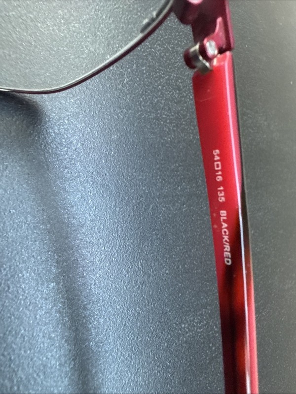 Wittnauer Tatiana Eyeglasses-Frames Only -Black/Red 54-16-135-Fast Shipping gallery