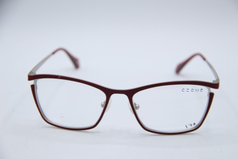 NEW C-ZONE H2199 COL.10 BURGUNDY GRAY AUTHENTIC EYEGLASSES 51-18 gallery