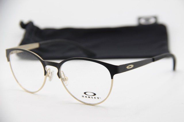 NEW OAKLEY YOUTH OY3005-0149 DOTING SATIN BLACK GOLD AUTHENTIC EYEGLASSES 49-16