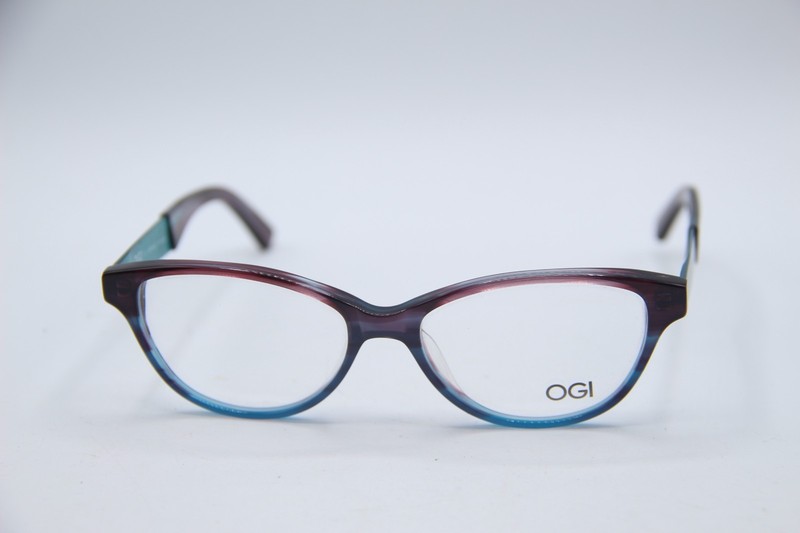NEW OGI HERITAGE 9116/2134 PURPLE BLUE GUNMET AUTHENTIC FRAMES EYEGLASSES 50-16 gallery