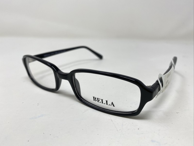 Bella Eyewear 509 090 50-19-140 Black Plastic Full Rim Eyeglasses Frame I522 gallery