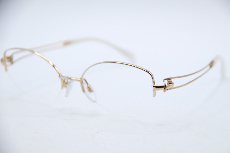 CHARMANT LINE ART GOLD PEARL AUTHENTIC DESIGNER FRAMES EYEGLASSES 51-16