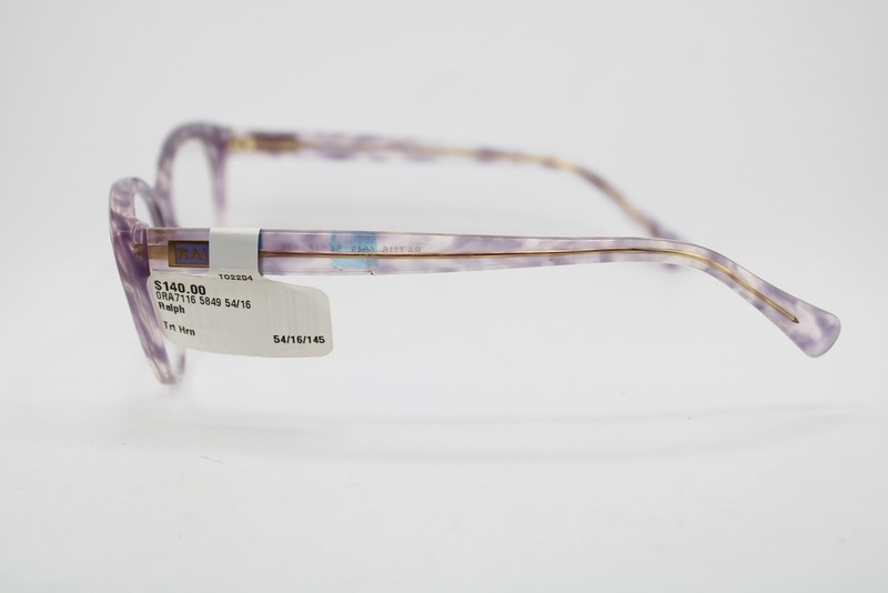 NEW RALPH LAUREN RA 7116 5849 PURPLE HORN GOLD AUTHENTIC EYEGLASSES 54-16 gallery