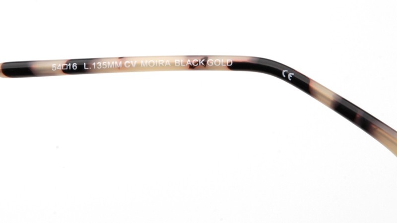 NEW BCBGMAXAZRIA MOIRA Black Gold EYEGLASSES FRAME 54-16-135mm B44mm gallery