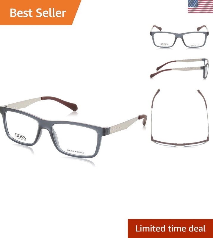 Eyeglasses Boss Black Boss 870 005G Matte Gray Burgundy
