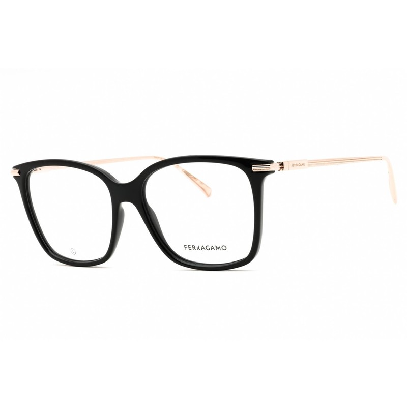 Salvatore Ferragamo Women’s Eyeglasses Black Full Rim Square Frame SF2992 001