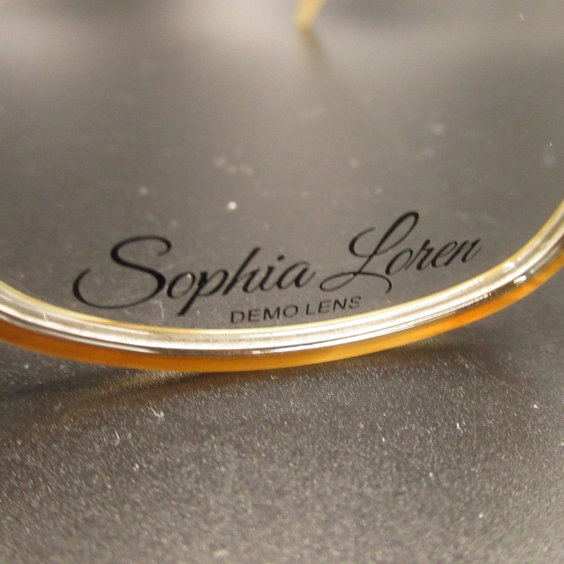 Sophia Loren 1546 Women's Honey Brown Silver Eyeglass Frames Full Rim Crystal gallery