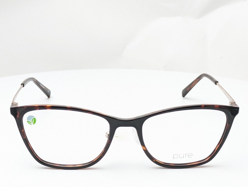 Pure P3011 242 Havana Gold Women Eyeglasses Frames 54-18-140 gallery