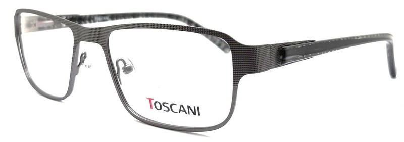 Men's Textured Rectangular Metal Frame: Acetate Temples T 2093 DG 54-18-140 gallery