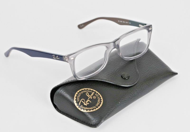 Ray-Ban RB5228 5546 Eyeglasses Frames 50-17 Clear Gray Blue Brown Unisex