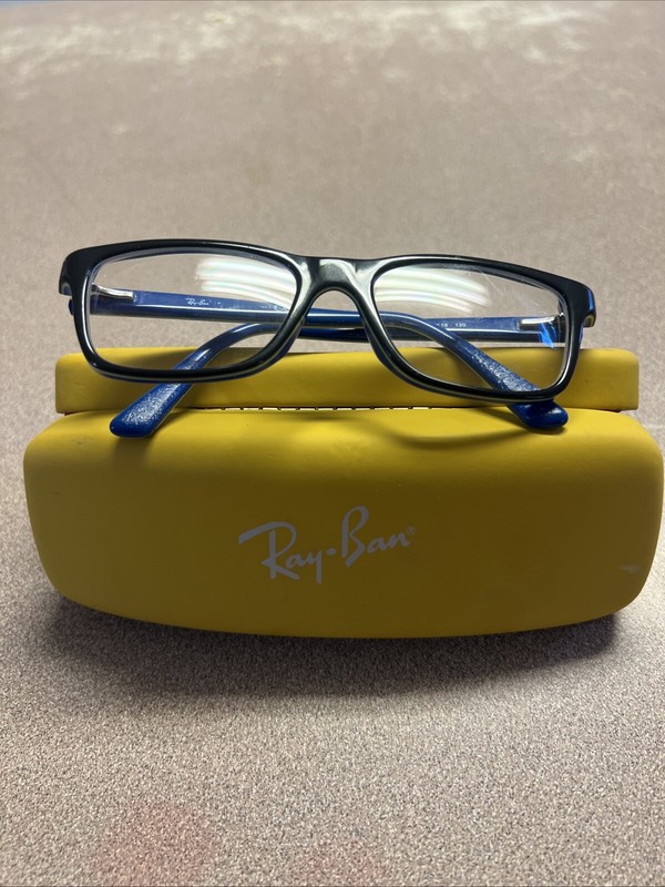 Ray Ban RB 1536 Kid's Eyeglass Frames - Black Blue Green - 3600 48-16-130 Youth gallery