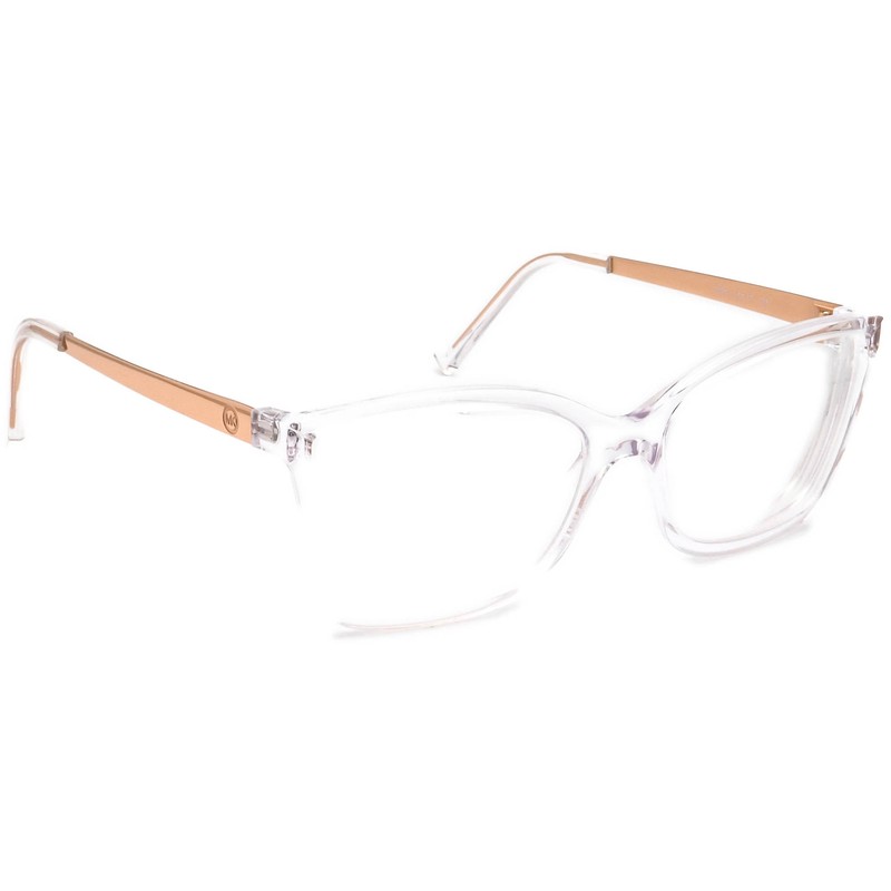 Michael Kors Eyeglasses MK 4058(Caracas) 3050 Crystal Clear/Rose Gold 54[]17 135