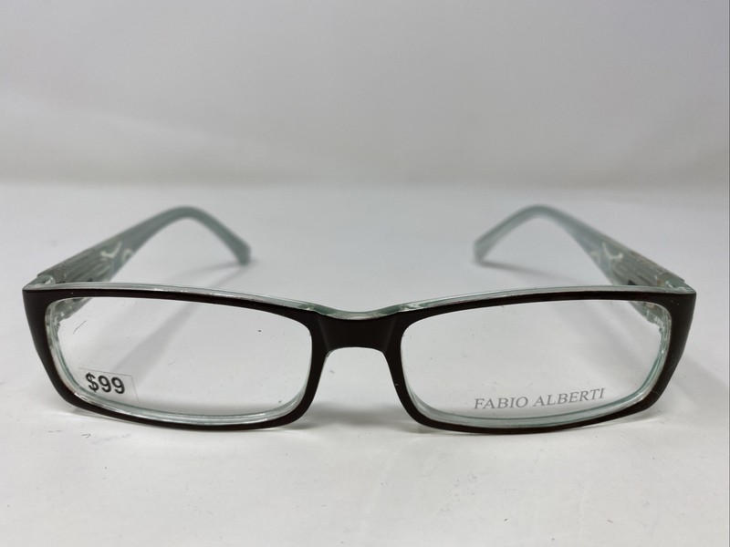Fabio Alberti FA905-1 53-15-135 Brown/Mint Full Rim Eyeglasses Frame VE95