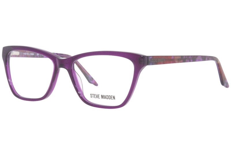 Steve Madden Roxannne Eyeglasses Frame Women’s Purple Full Rim Cat Eye 51mm