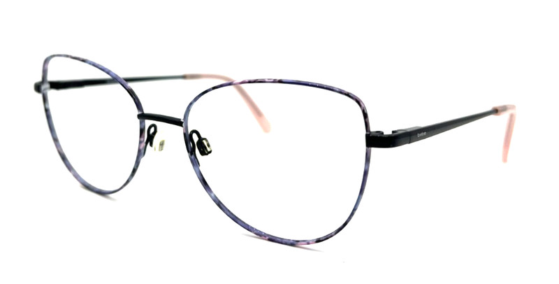 NEW BEBE BB5207 001 JET FLORAL AUTHENTIC EYEGLASSES 51 – 16 – 135