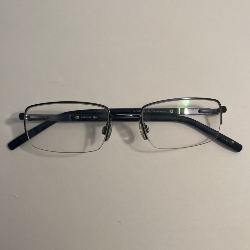 Lacoste LA1202 04 Blue Semi-Rimless Metal/Plastic. Frames only 50-19-140