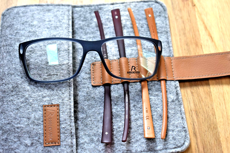 GERMANY Rodenstock Eyeglasses interchangeable Temples Burgundy GRAY RXP 8012 C gallery