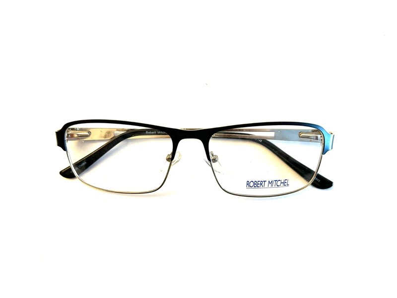Robert Mitchel Eyeglasses Frames RM 202130 57-16-145 Black Gold